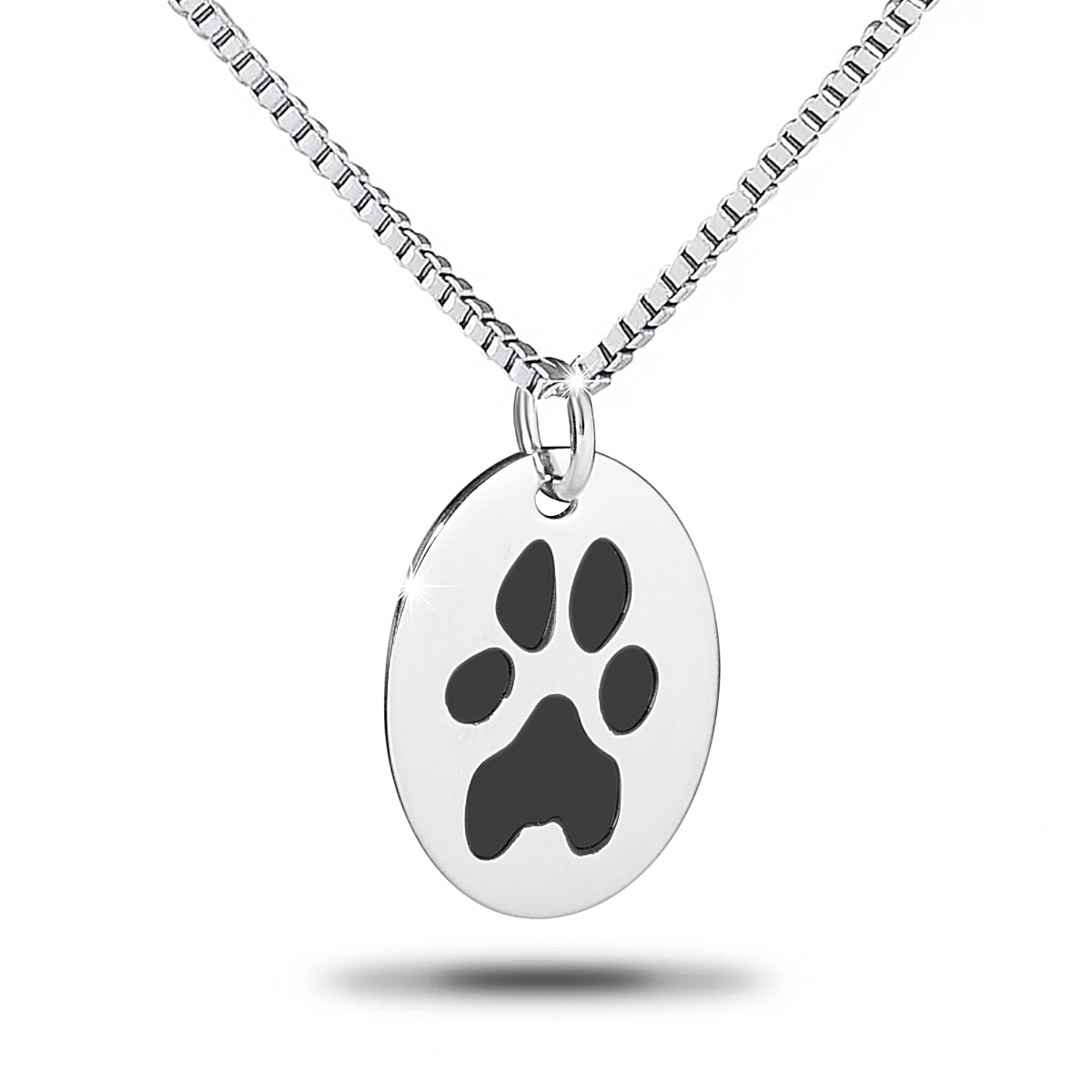 Olive Custom Paw Print Oval