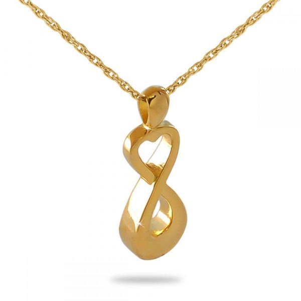 In Love Forever Gold Steel Pendant.