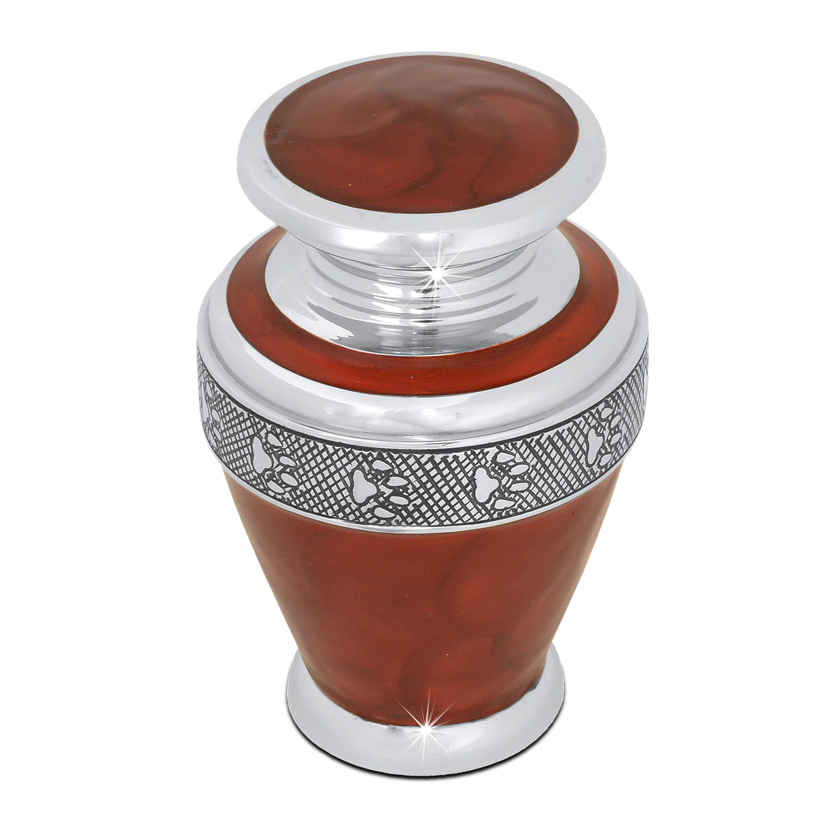 Deep Love Chrome Pet Urn
